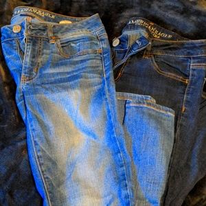 Pair of American eagle jeggings